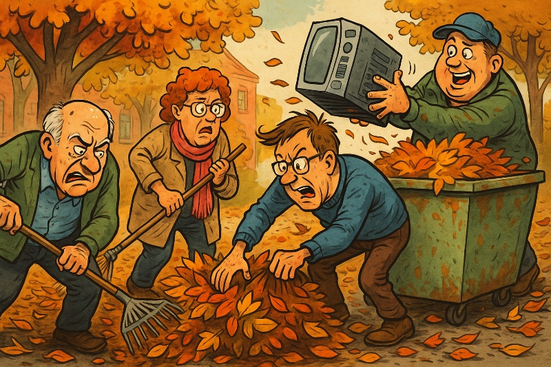 Ahlen im Herbst: Wenn Blätter tödlicher sind als Bananenschalen Grafik: Ahlen im Herbst: Wenn Blätter tödlicher sind als Bananenschalen