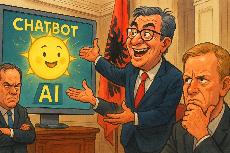 Albanien kürt die Sonne zur Ministerin – KI regiert jetzt mit Grafik: Albanien kürt die Sonne zur Ministerin – KI regiert jetzt mit