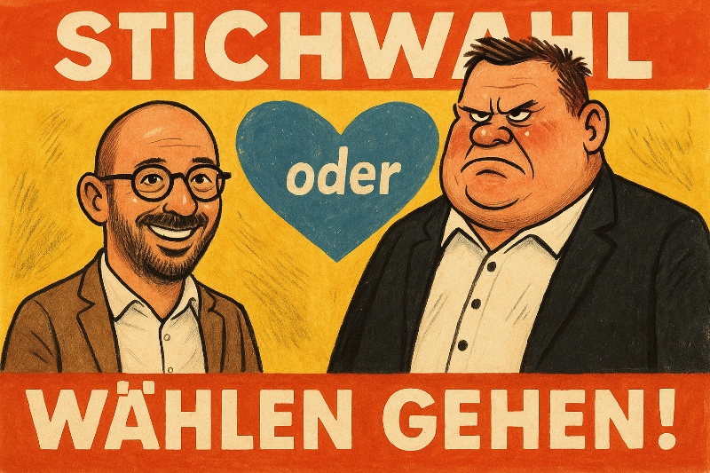Ahlens Stichwahl-Oper – zwei Kandidaten, ein Chefsessel, null Geduld Grafik: Ahlens Stichwahl-Oper – zwei Kandidaten, ein Chefsessel, null Geduld