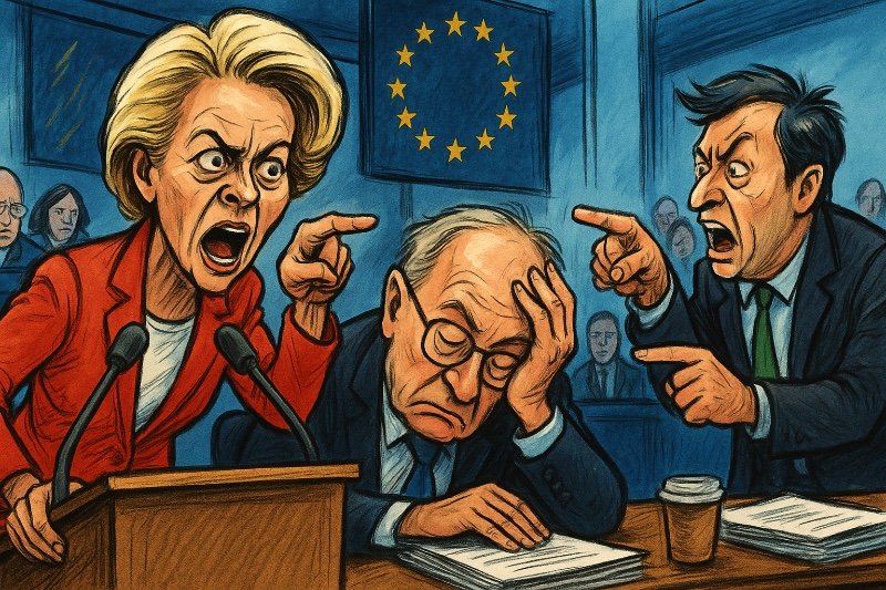 EU-Kommission im Misstrauens-Karussell: Eintritt frei, Rücktritt ausgeschlossen Grafik: EU-Kommission im Misstrauens-Karussell: Eintritt frei, Rücktritt ausgeschlossen