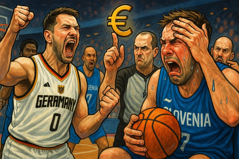 Deutschland lacht, Slowenien lärmt Grafik: Deutschland lacht, Slowenien lärmt