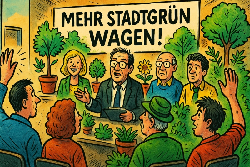 Hamm wagt das Unkraut – ein Abend voller Hoffnung und Gießkannen Grafik: Hamm wagt das Unkraut – ein Abend voller Hoffnung und Gießkannen