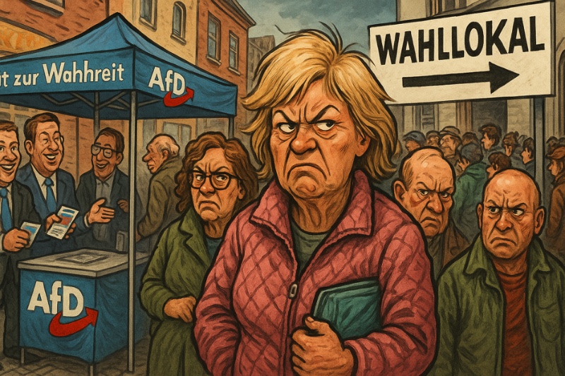 NRW wählt – und alle tun so, als ginge es um die Weltmeisterschaft Grafik: NRW wählt – und alle tun so, als ginge es um die Weltmeisterschaft