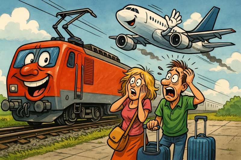 Die Bahn: offizieller Sabotagepartner Grafik: Die Bahn: offizieller Sabotagepartner