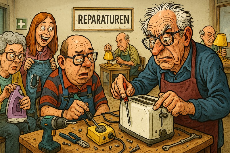 Schrauben, Scharniere, Schicksale: Ahlen erfindet das Wunderland der Reparaturen Grafik: Schrauben, Scharniere, Schicksale: Ahlen erfindet das Wunderland der Reparaturen