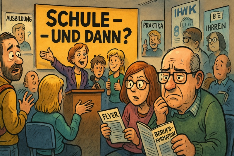 Schule – und dann? – Eltern zwischen Karriereberater und Pausenbrotmanager Grafik: Schule – und dann? – Eltern zwischen Karriereberater und Pausenbrotmanager