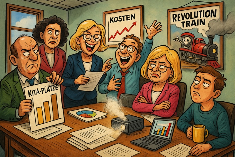 Von Ganztag bis Revolution Train: Der Ausschuss dreht auf Grafik: Von Ganztag bis Revolution Train: Der Ausschuss dreht auf