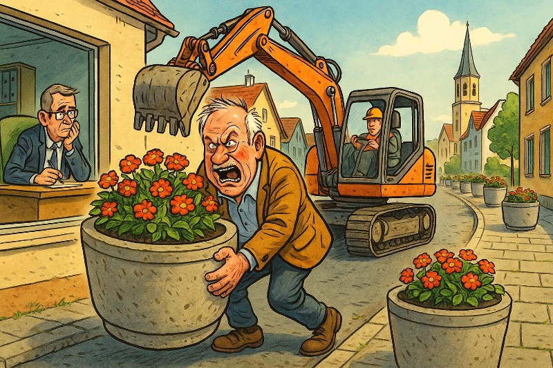 „Operation Kübelsturm“ – Wenn die Revolution im Blumenkasten beginnt Grafik: „Operation Kübelsturm“ – Wenn die Revolution im Blumenkasten beginnt