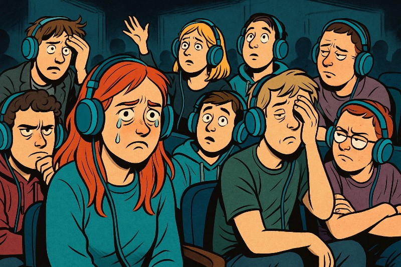 Wenn das Theater weint, weil das Publikum schon durch ist Grafik: Wenn das Theater weint, weil das Publikum schon durch ist