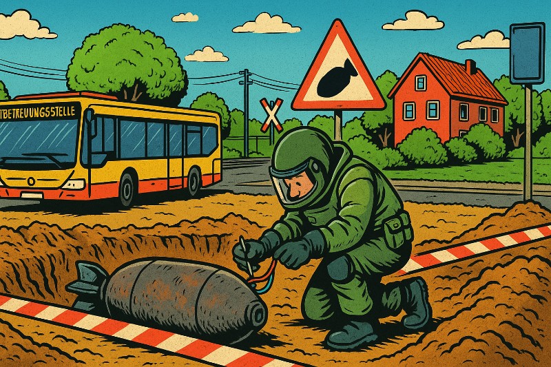 Blindgänger in Hiltrup – Wenn die Vergangenheit wieder hochgeht (diesmal wortwörtlich) Grafik: Blindgänger in Hiltrup – Wenn die Vergangenheit wieder hochgeht (diesmal wortwörtlich)
