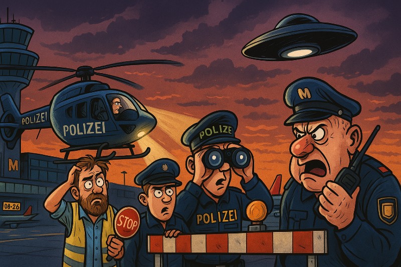 UFO oder DHL? – München erlebt wieder Luftraum-Paranoia Deluxe Grafik: UFO oder DHL? – München erlebt wieder Luftraum-Paranoia Deluxe