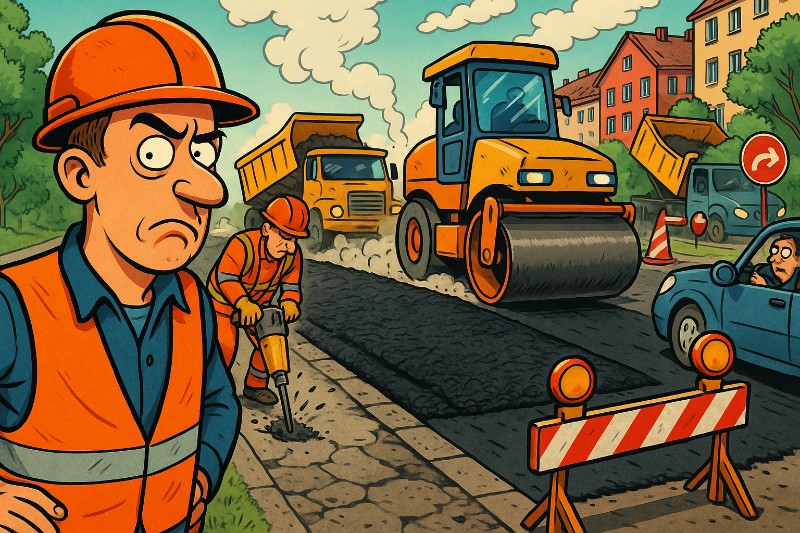 Parkstraße: Ahlens neueste Großbaustelle zwischen Asphaltkunst und Verkehrstherapie Grafik: Parkstraße: Ahlens neueste Großbaustelle zwischen Asphaltkunst und Verkehrstherapie