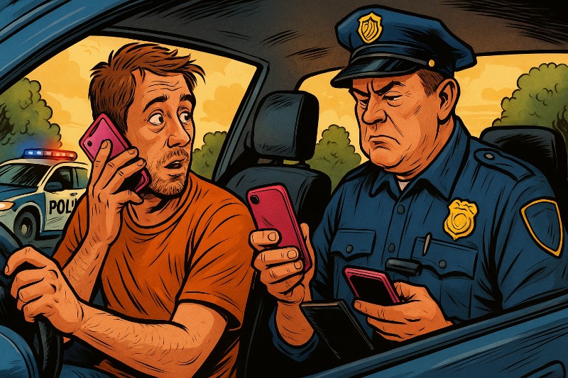 ROADPOL, Selfie & Strafzettel – Wenn das Handy schneller ist als der Menschenverstand Grafik: ROADPOL, Selfie & Strafzettel – Wenn das Handy schneller ist als der Menschenverstand