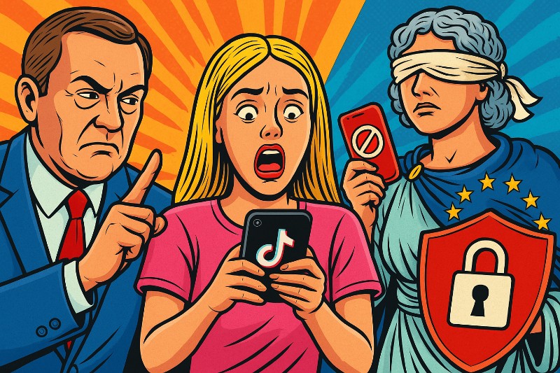 Europa gegen TikTok – Wenn Brüssel das Internet erzieht und keiner das Passwort weiß Grafik: Europa gegen TikTok – Wenn Brüssel das Internet erzieht und keiner das Passwort weiß