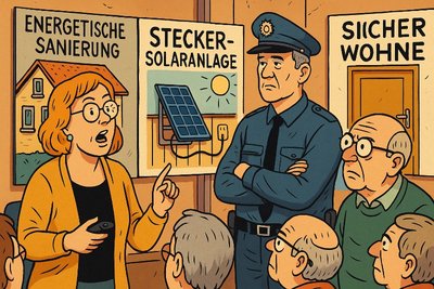 Sonnenstrom, Dämmwahn und Türklinken-Philosophie – die große Heimwerker-Offenbarung von Pelkum Grafik: Sonnenstrom, Dämmwahn und Türklinken-Philosophie – die große Heimwerker-Offenbarung von Pelkum