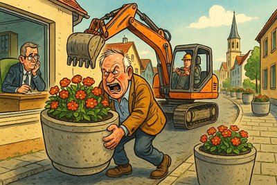 „Operation Kübelsturm“ – Wenn die Revolution im Blumenkasten beginnt Grafik: „Operation Kübelsturm“ – Wenn die Revolution im Blumenkasten beginnt