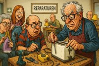 Grafik: Schrauben, Scharniere, Schicksale: Ahlen erfindet das Wunderland der Reparaturen