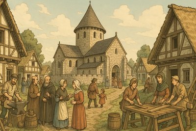Die erste Kirchenburg Grafik: Die erste Kirchenburg