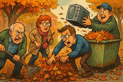 Ahlen im Herbst: Wenn Blätter tödlicher sind als Bananenschalen Grafik: Ahlen im Herbst: Wenn Blätter tödlicher sind als Bananenschalen