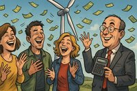 Grafik: Wenn der Wind nicht nur weht, sondern auch zahlt – Ahlens neue Goldbrise