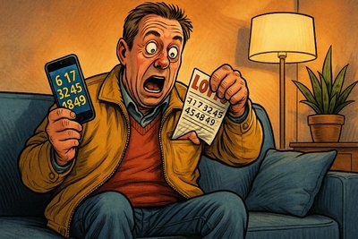 Jackpot im Jackett – oder: Wie man 15 Millionen vergisst und trotzdem alles richtig macht Grafik: Jackpot im Jackett – oder: Wie man 15 Millionen vergisst und trotzdem alles richtig macht
