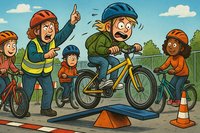 Grafik: Banana-Bike-Akademie Ahlen – wo kleine Pedalhelden überleben lernen