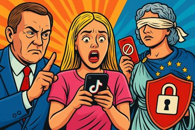 Europa gegen TikTok – Wenn Brüssel das Internet erzieht und keiner das Passwort weiß Grafik: Europa gegen TikTok – Wenn Brüssel das Internet erzieht und keiner das Passwort weiß