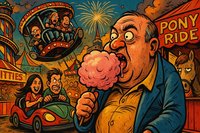 Grafik: Ahlener Herbstkirmes – zwischen Zuckerwatte, Sicherheitskonzept und Pony-Zelt