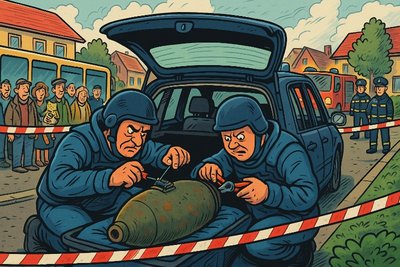 Montagsbombe entschärft – Siemensstraße erlebt ihr persönliches Feuerwerk der Bürokratie Grafik: Montagsbombe entschärft – Siemensstraße erlebt ihr persönliches Feuerwerk der Bürokratie